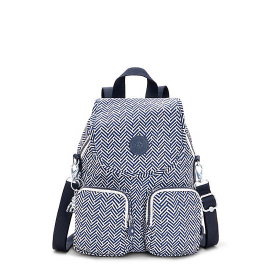 Kipling Firefly Up Printed Convertible Ryggsekk Grå | NO 1633EB